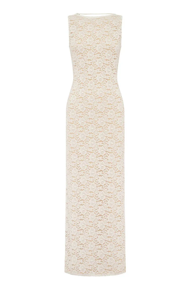 Janie Maxi Dress - White - Image 6