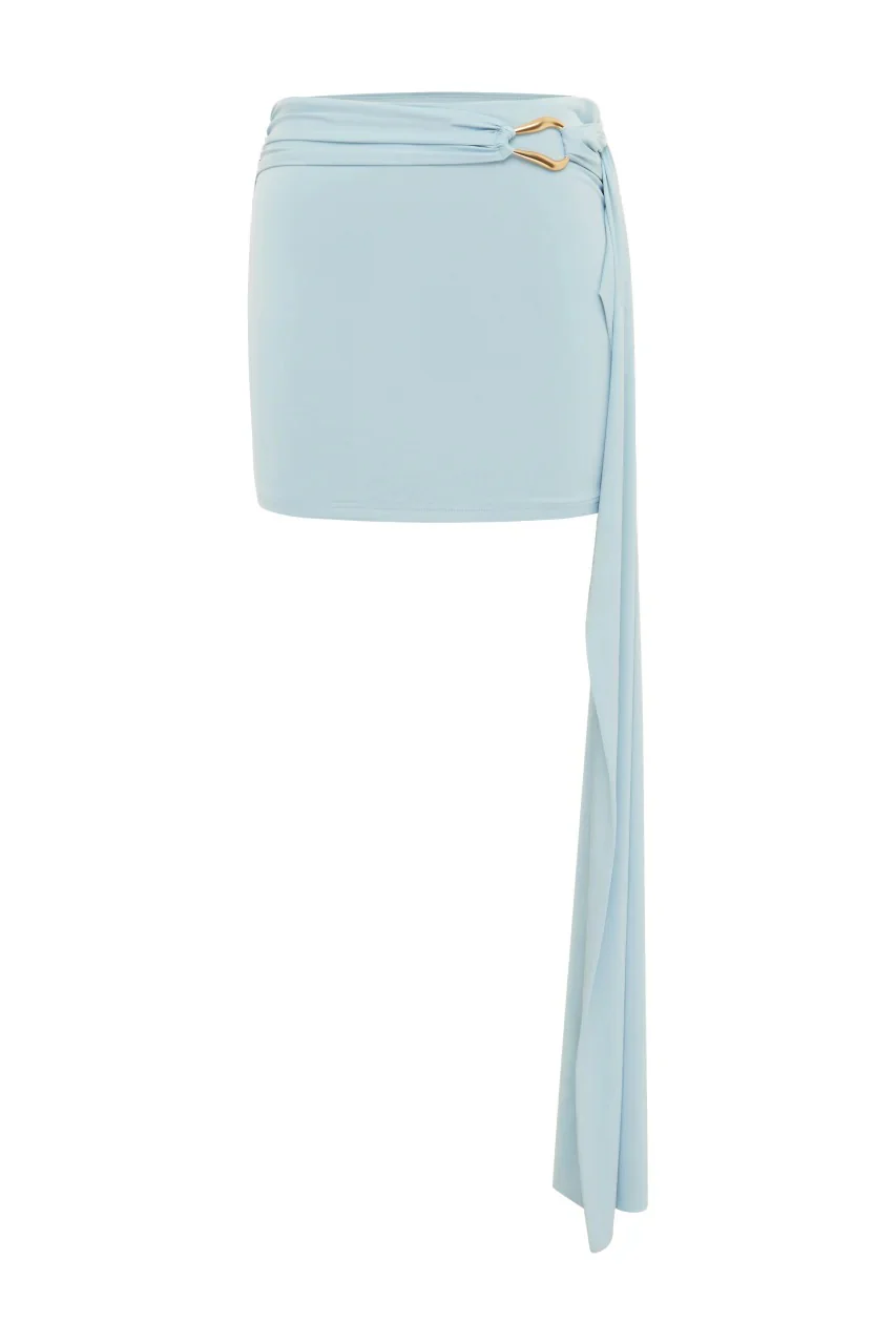 Jasmine Mini Skirt - Ice Blue - Image 5