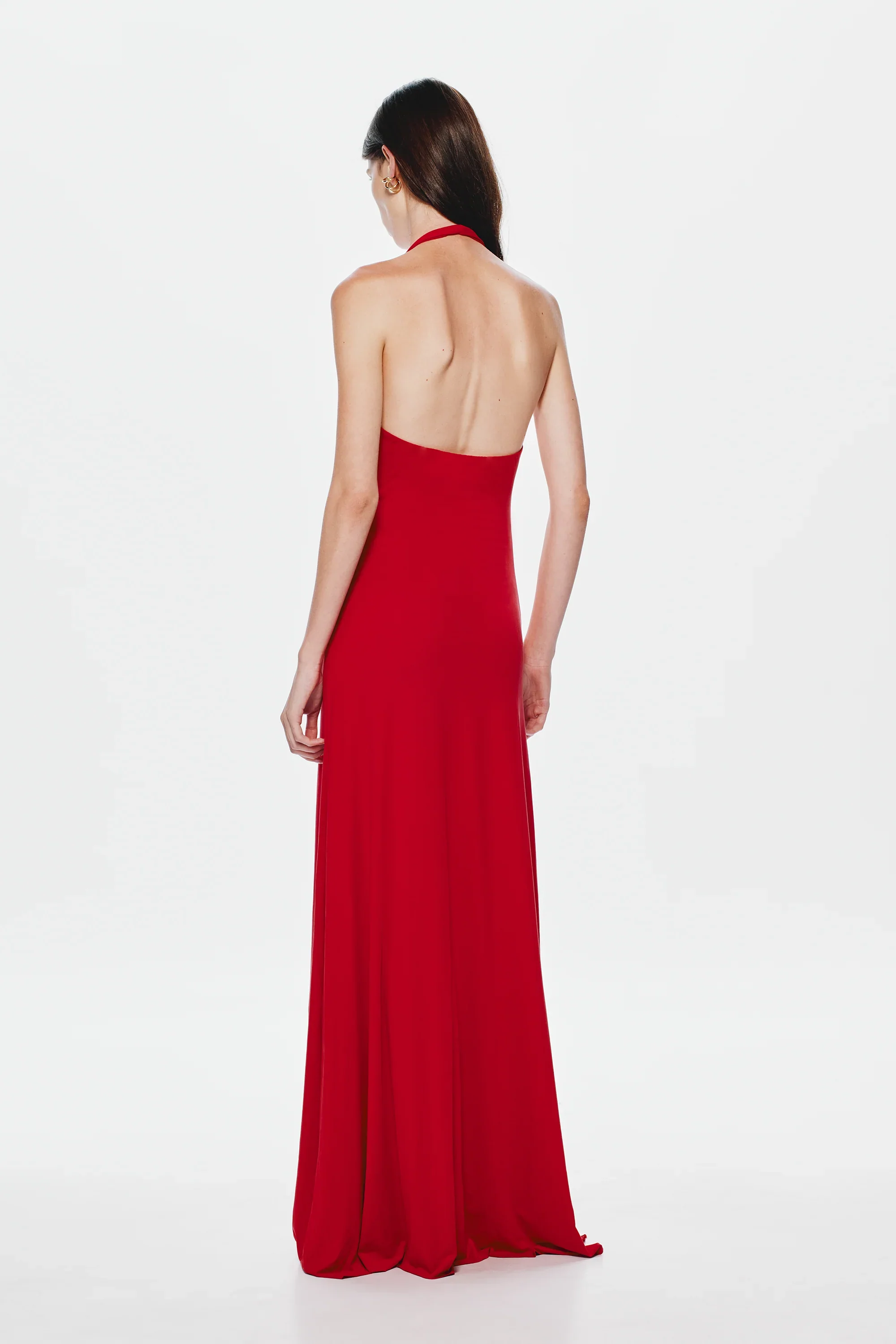 Misha Jennifer Cupro Maxi Dress - Cherry - Image 2