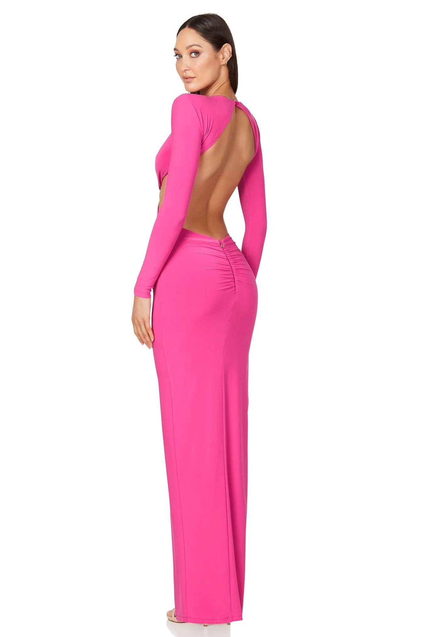 Nookie Jewel Gown - Neon Pink - Image 2