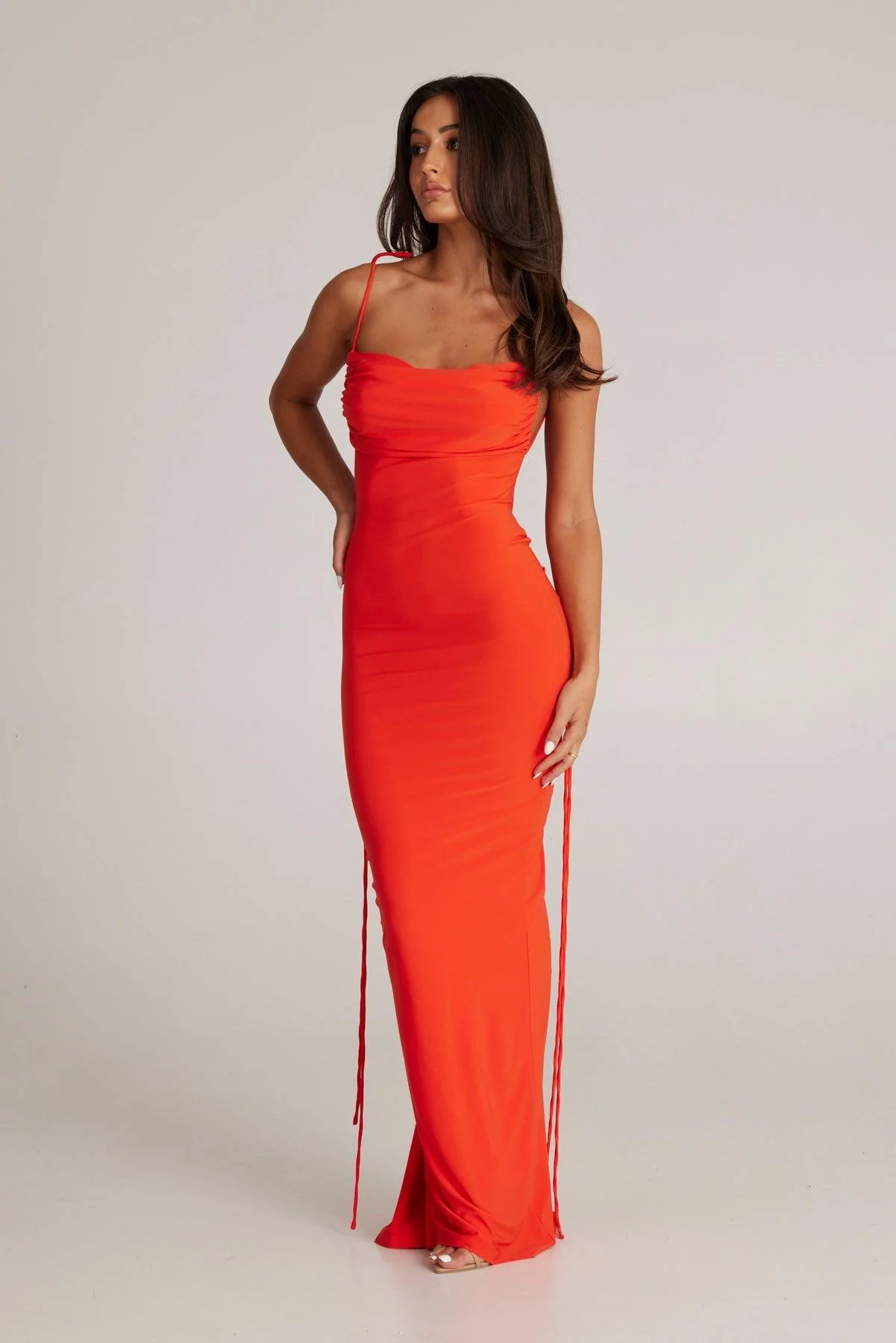 Jiani Gown - Tangerine - Image 4