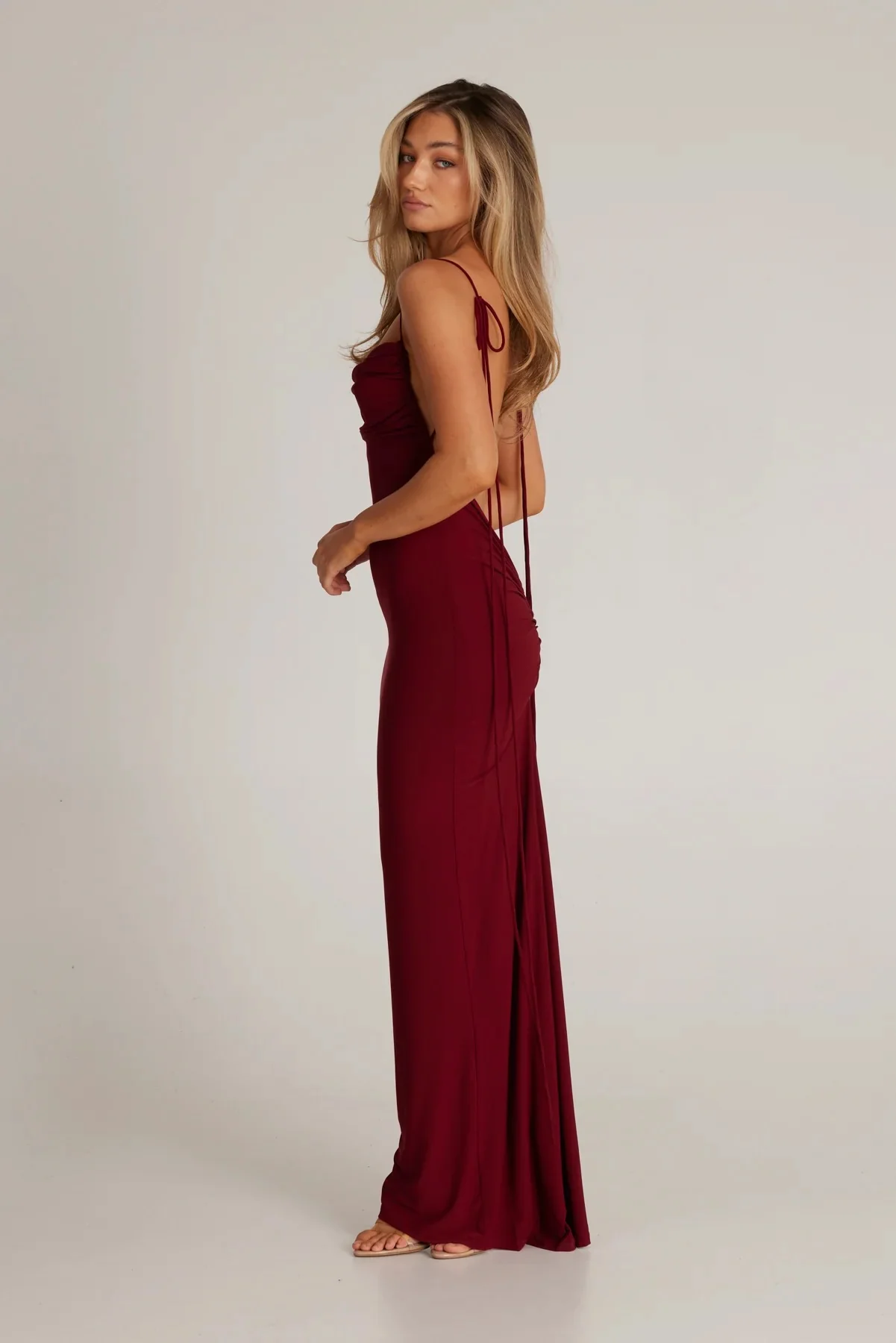 Jiani Gown - Wine - Image 10