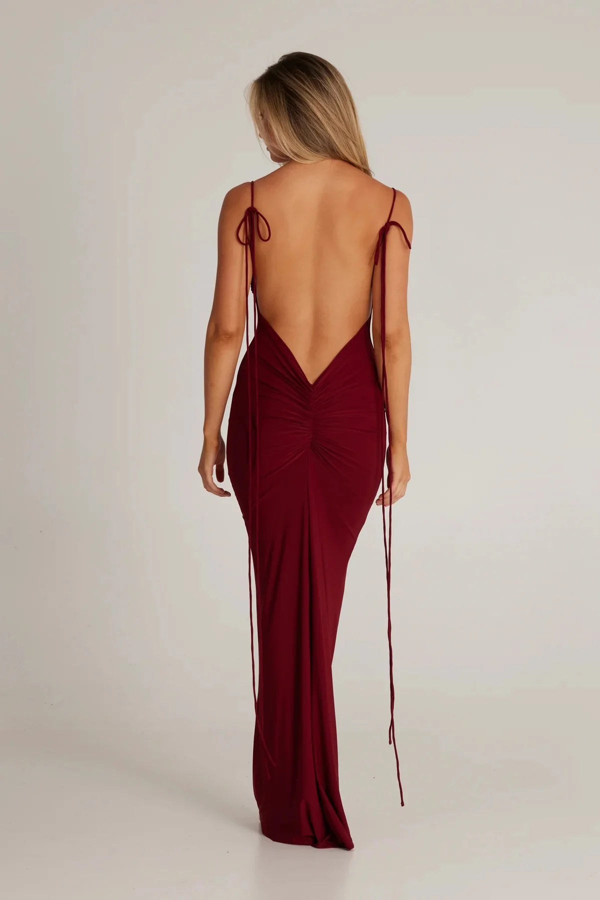 Jiani Gown - Wine - Image 8