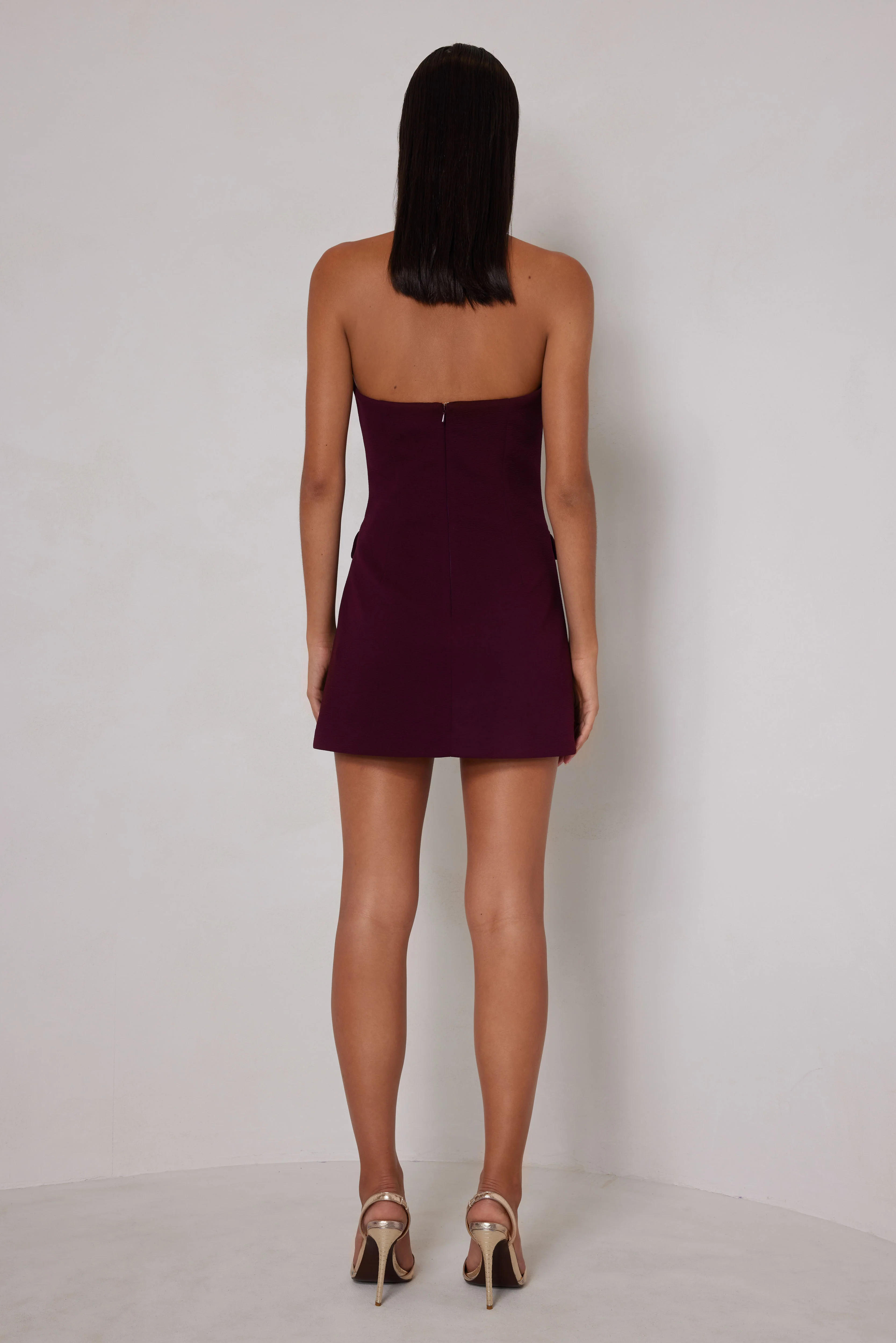Jillian Dress - Deep Plum - Image 2