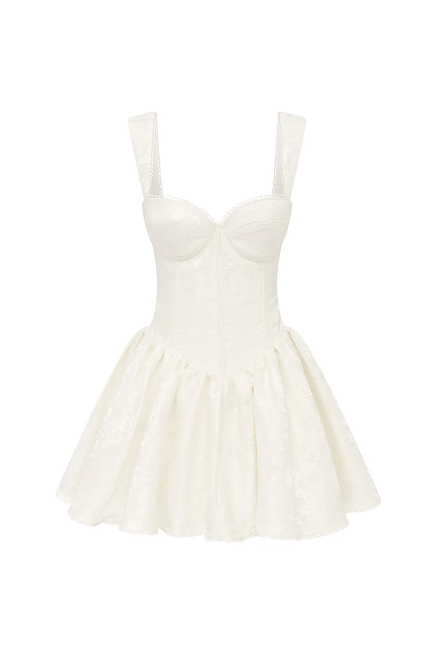 Joelle Mini Dress - Ivory - Image 7