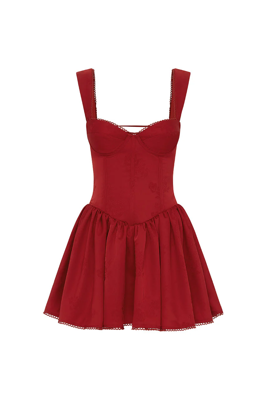 Joelle Mini Dress - Red - Image 2