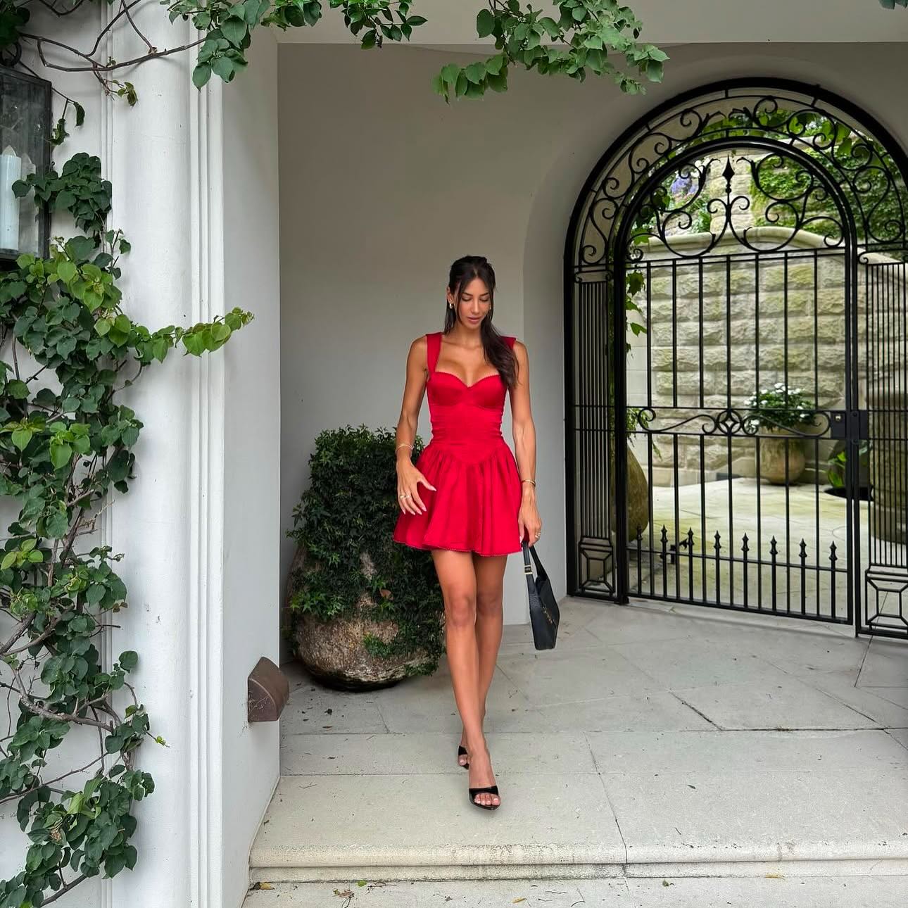 Joelle Mini Dress - Red - Image 5