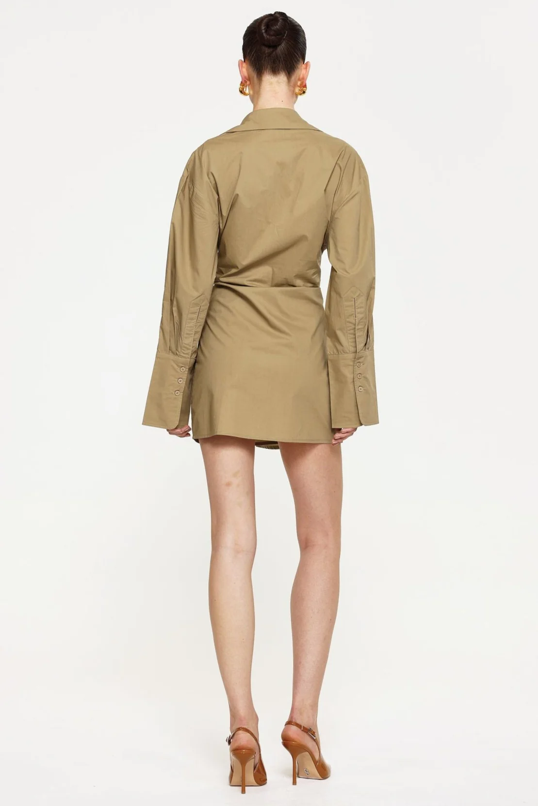Julianne Shirt Dress - Sand - Image 2