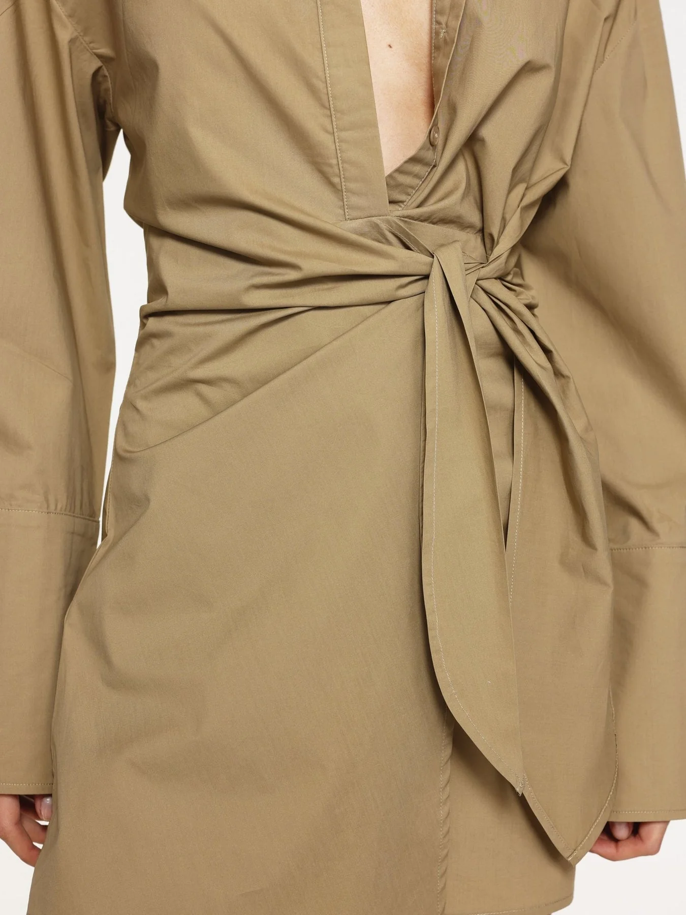 Julianne Shirt Dress - Sand - Image 4