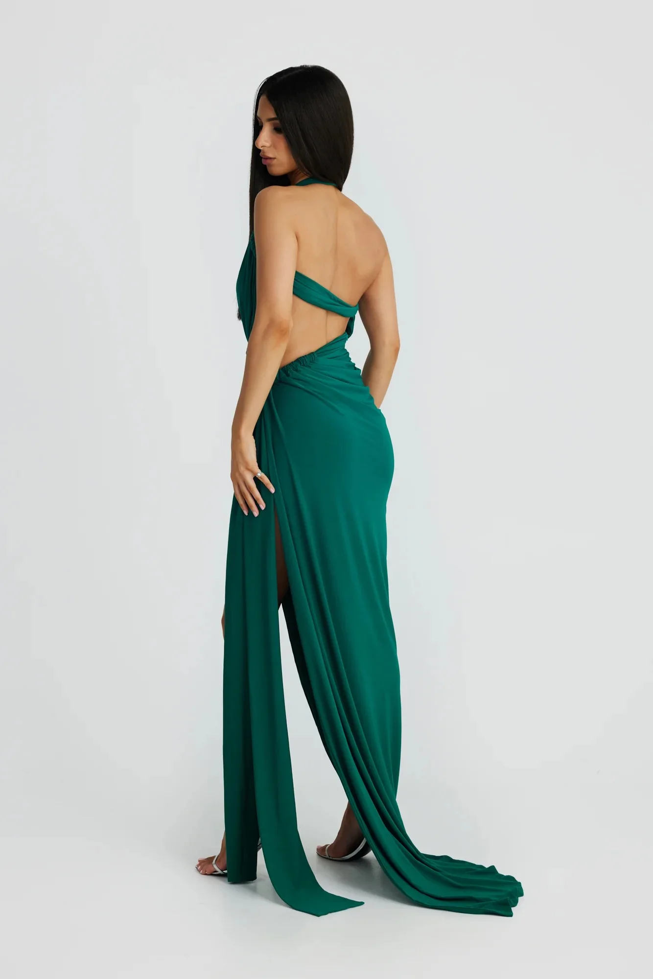 Kailani Gown - Emerald - Image 8