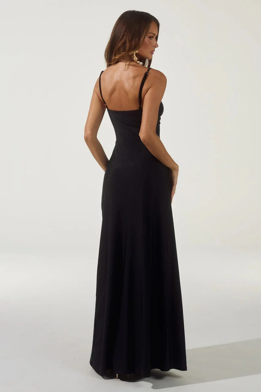 Kalena Maxi Dress - Black - Image 2