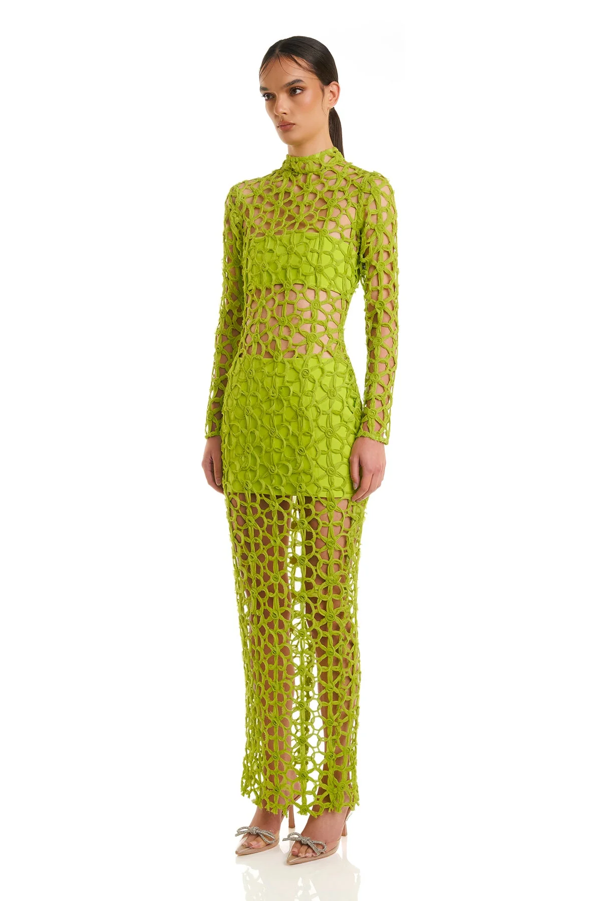 Kallum Dress - Lime - Image 6