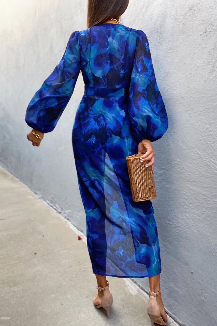 Karlita Midi Dress - Blue - Image 2