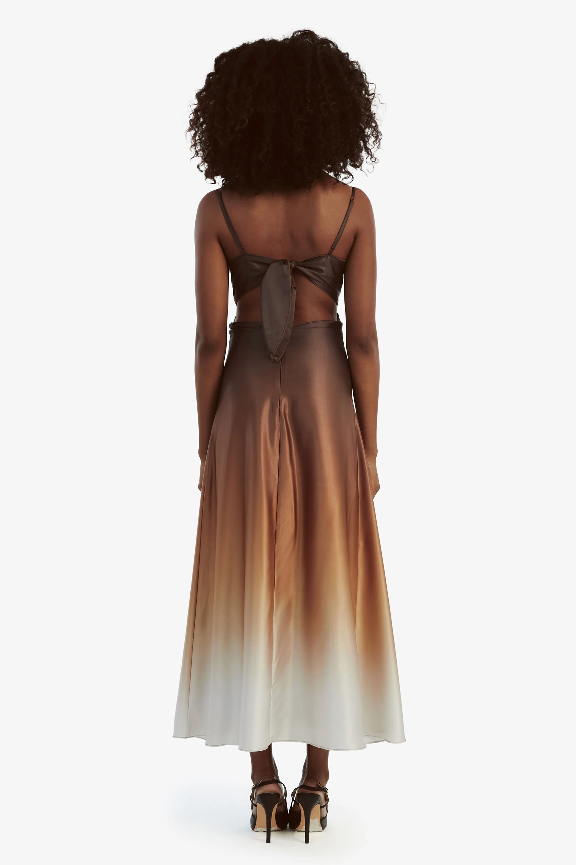 Karlotta Slip Dress - Brown Ombre - Image 2