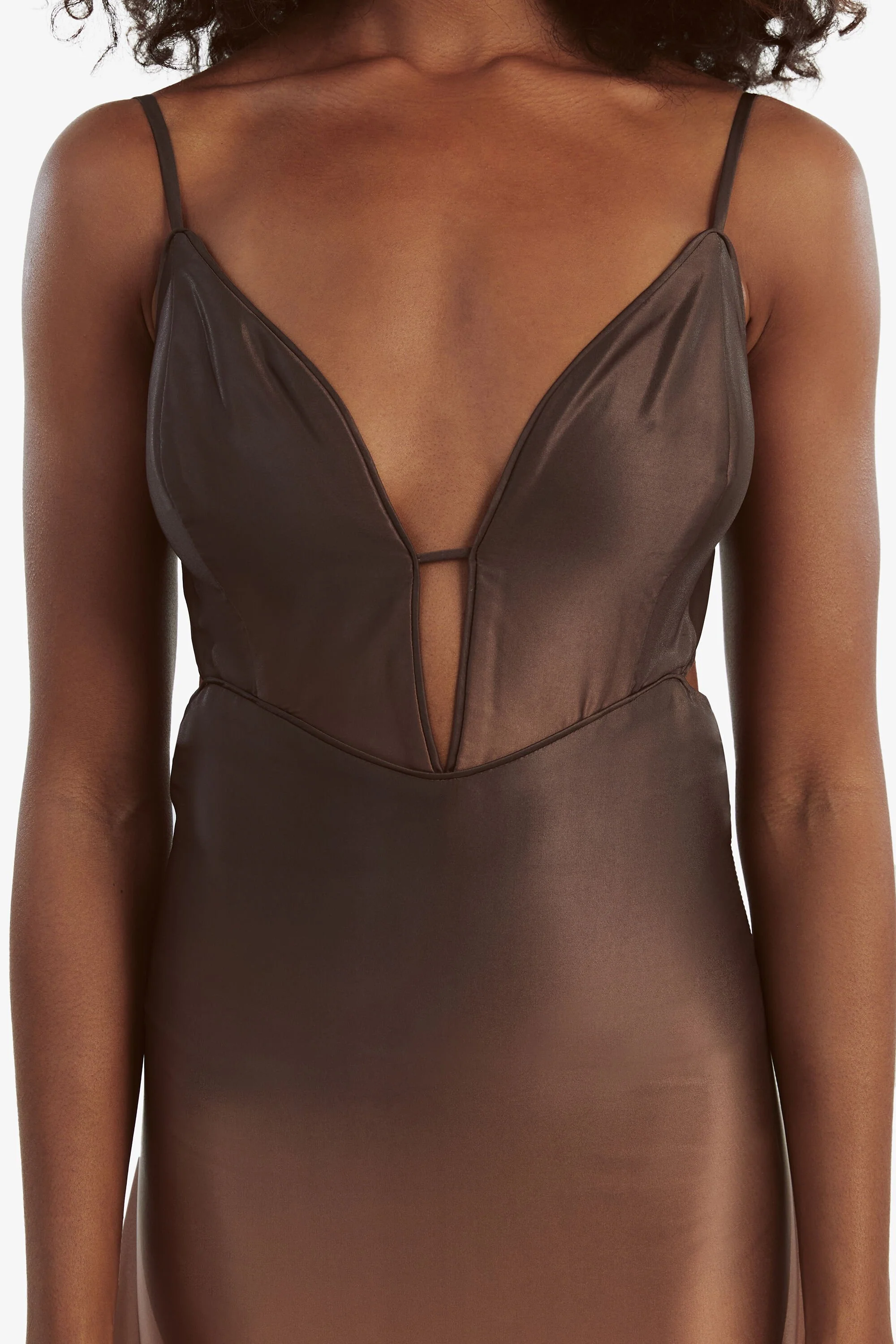 Karlotta Slip Dress - Brown Ombre - Image 5