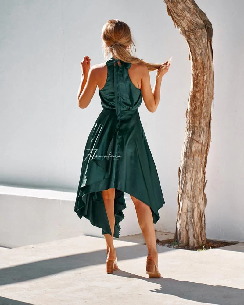 Kathleen Dress - Emerald Green - Image 2
