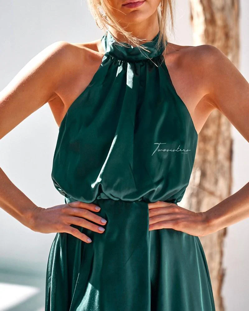 Kathleen Dress - Emerald Green - Image 3