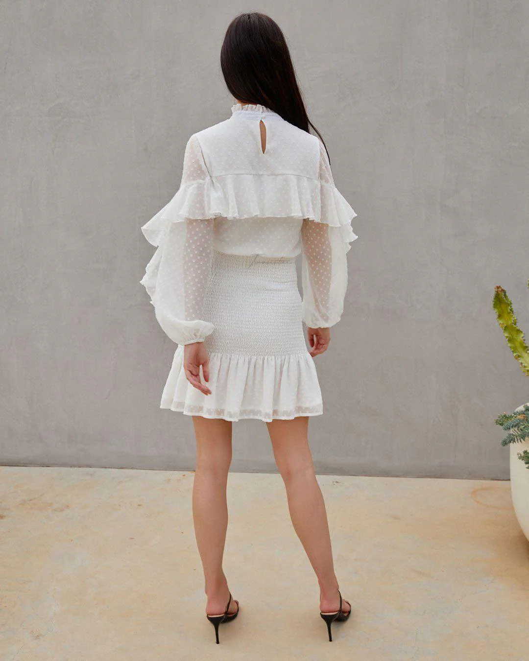 Kealy Dress - White - Image 4