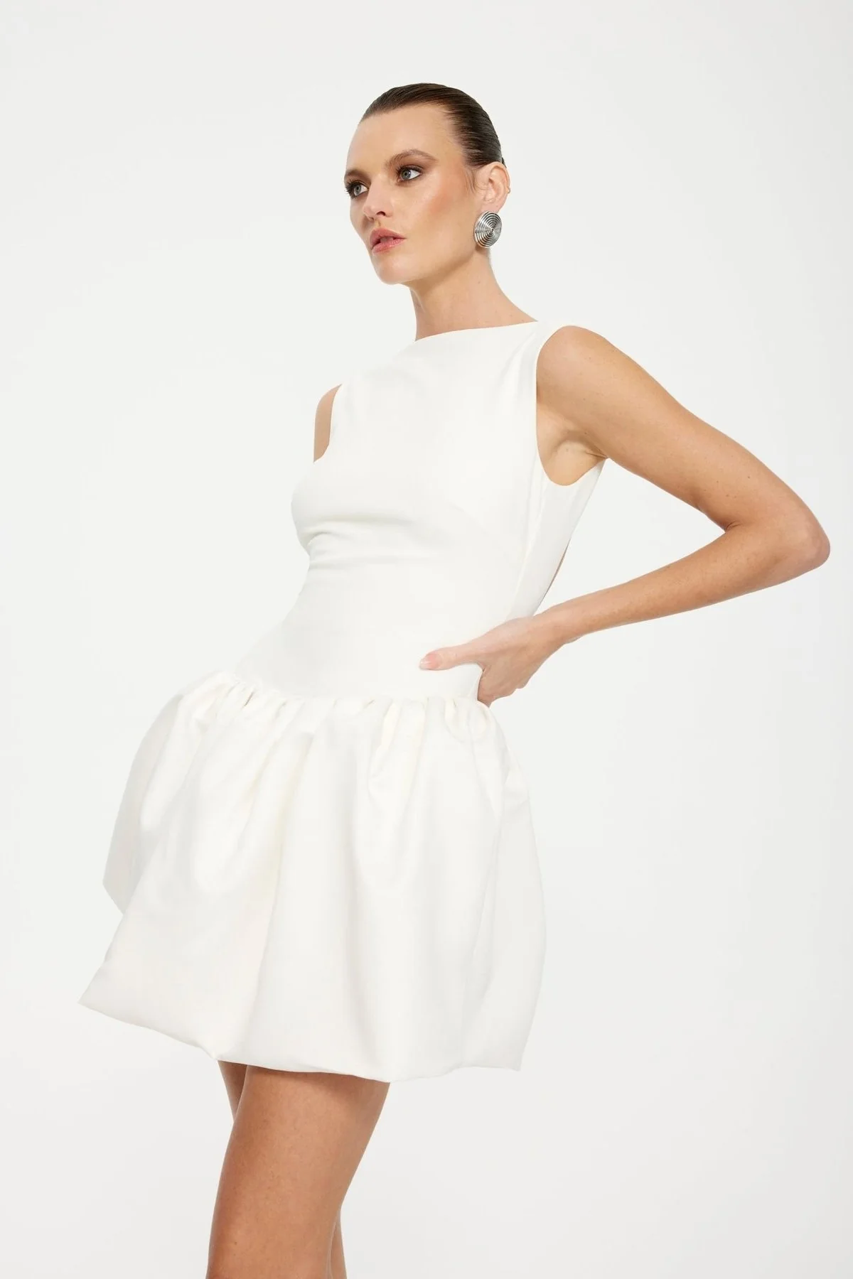 Keke Mini Dress - Ivory - Image 3