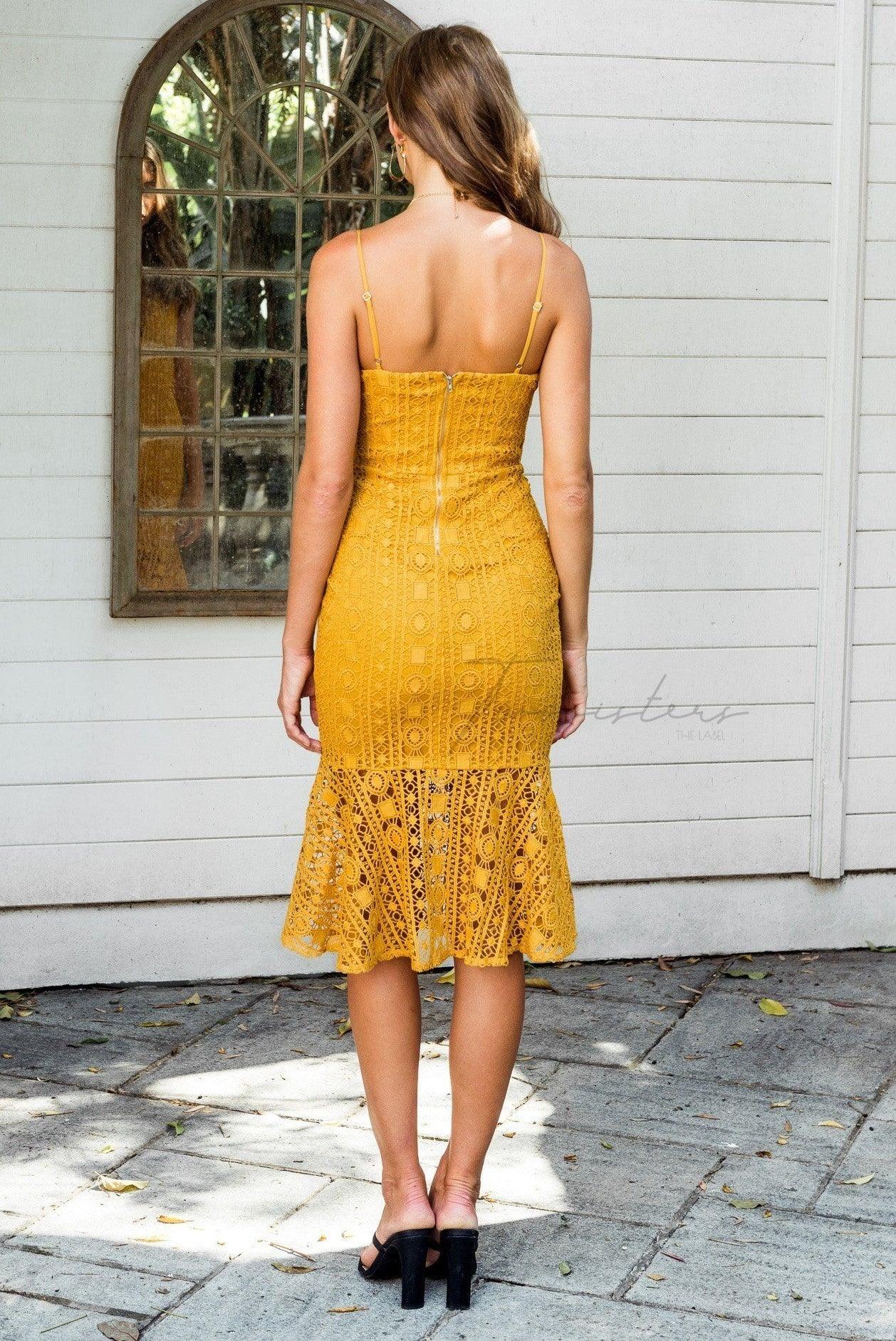 Kelsey Dress - Mustard - Image 3