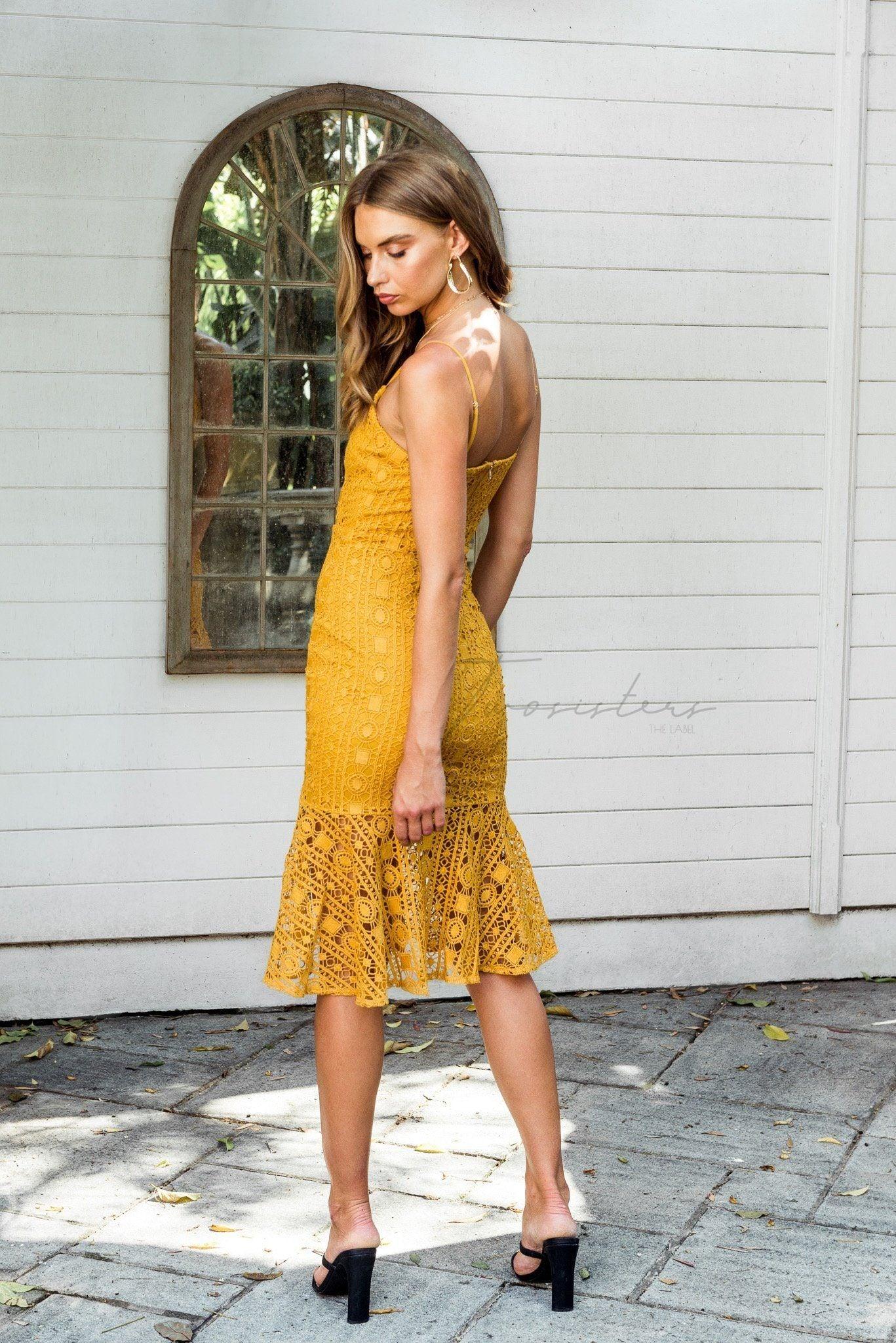 Kelsey Dress - Mustard - Image 5