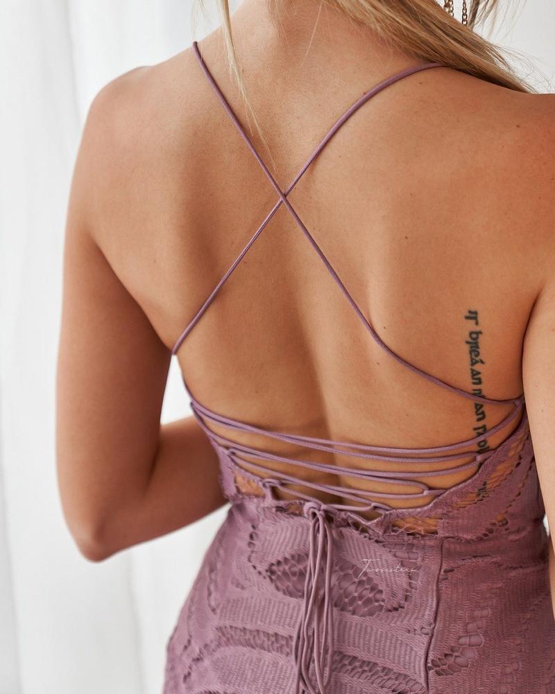 Khaleesi Dress - Dusty Purple - Image 2