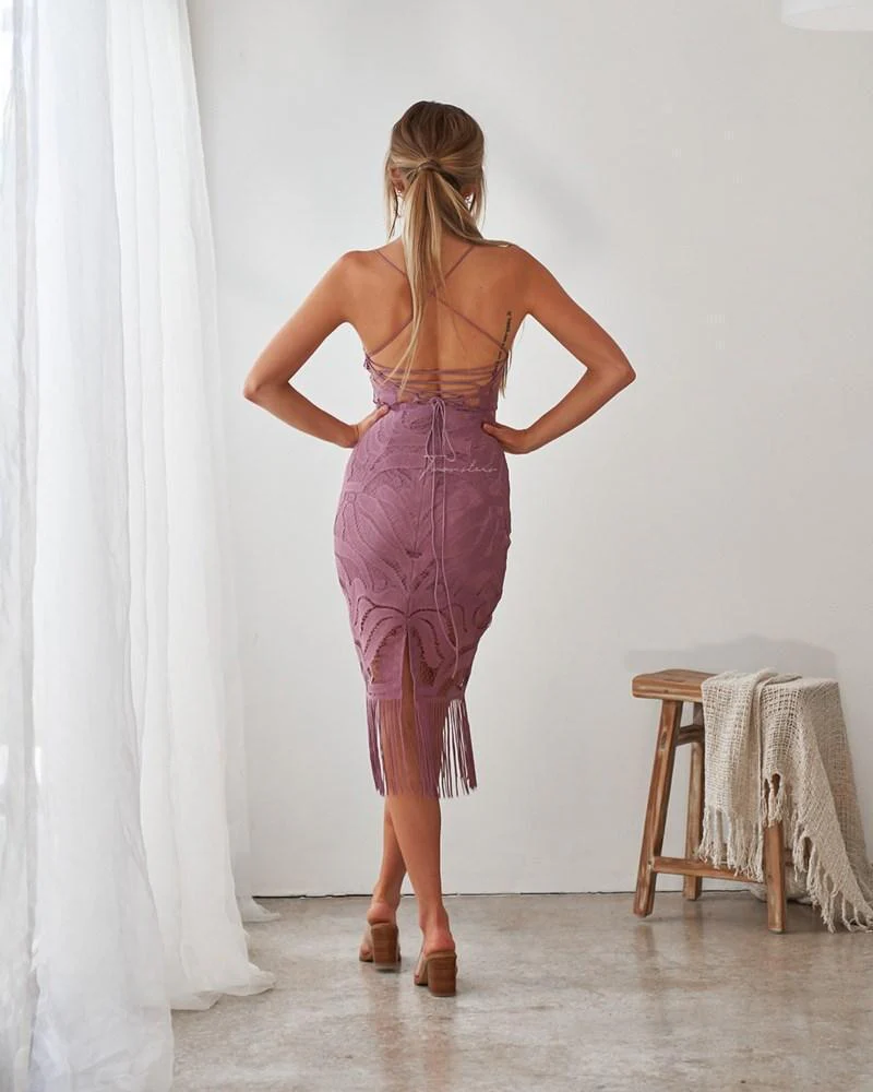 Khaleesi Dress - Dusty Purple - Image 4