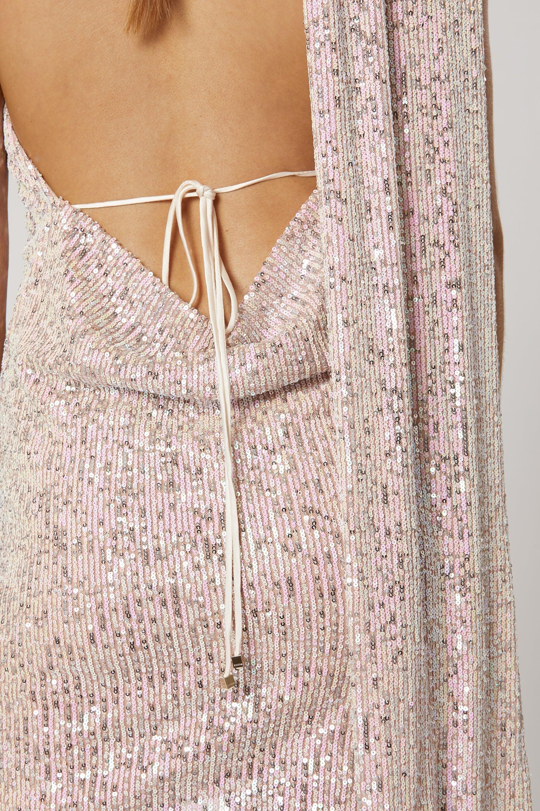 Kiama Scarf Dress - Lilac - Image 10