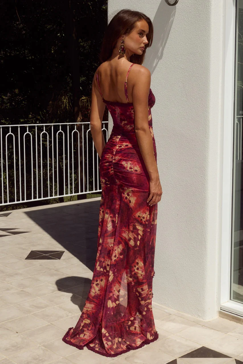 Kiata Maxi Dress - Eliana Red - Image 2