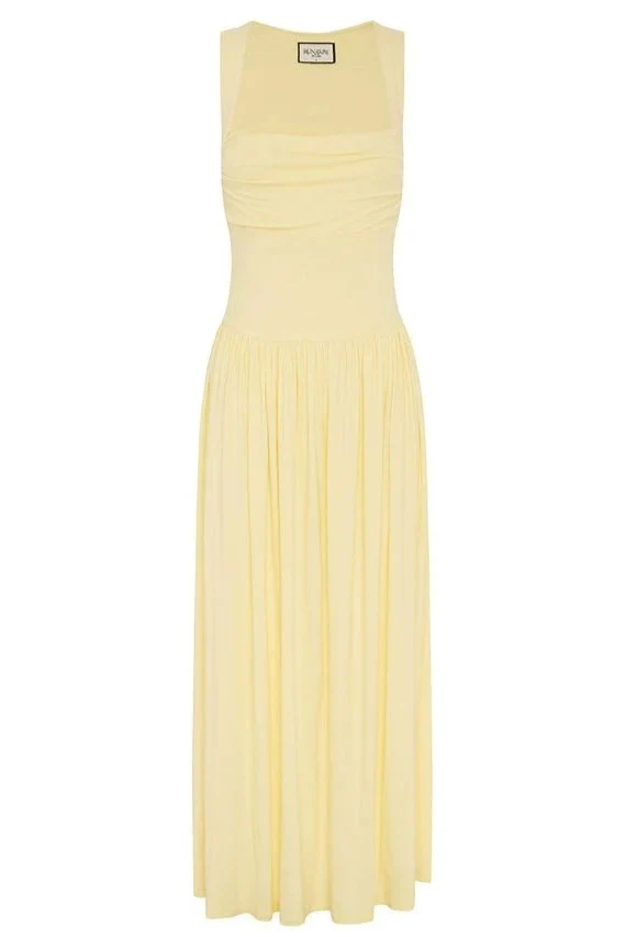 Kimba Maxi Dress - Lemon - Image 6