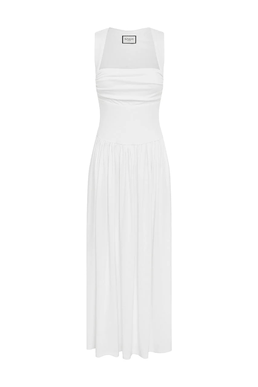 Kimba Maxi Dress - White - Image 7