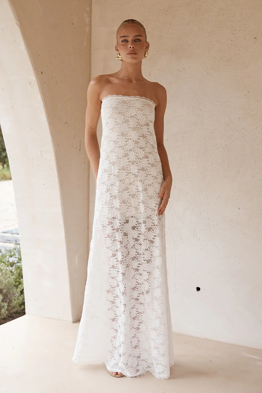 Kinera Maxi Dress - White - Image 4