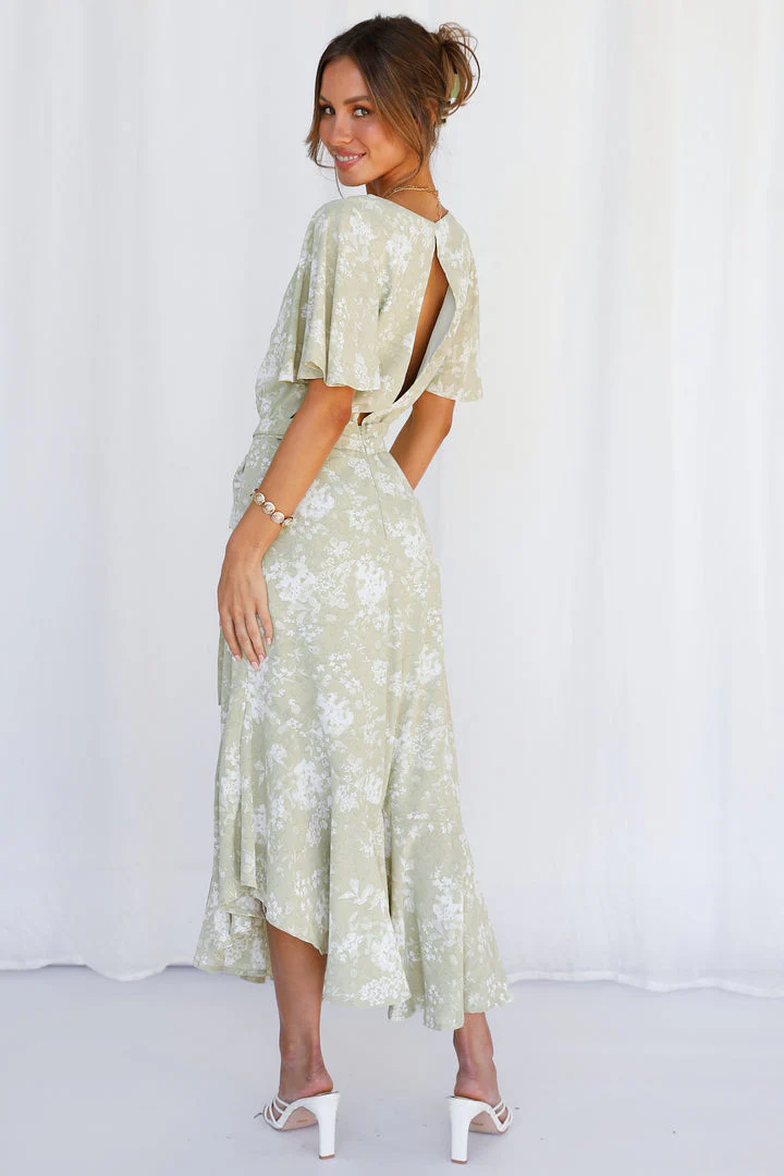 Kiyah Maxi Dress - Pistachio - Image 2