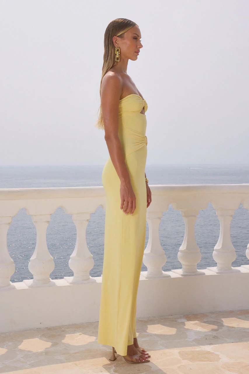 Kleo Maxi Dress - Lemon - Image 3