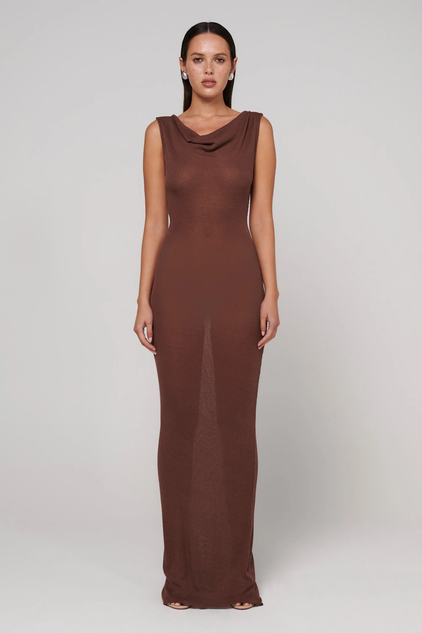 Kyra Maxi Dress - Bark - Image 3
