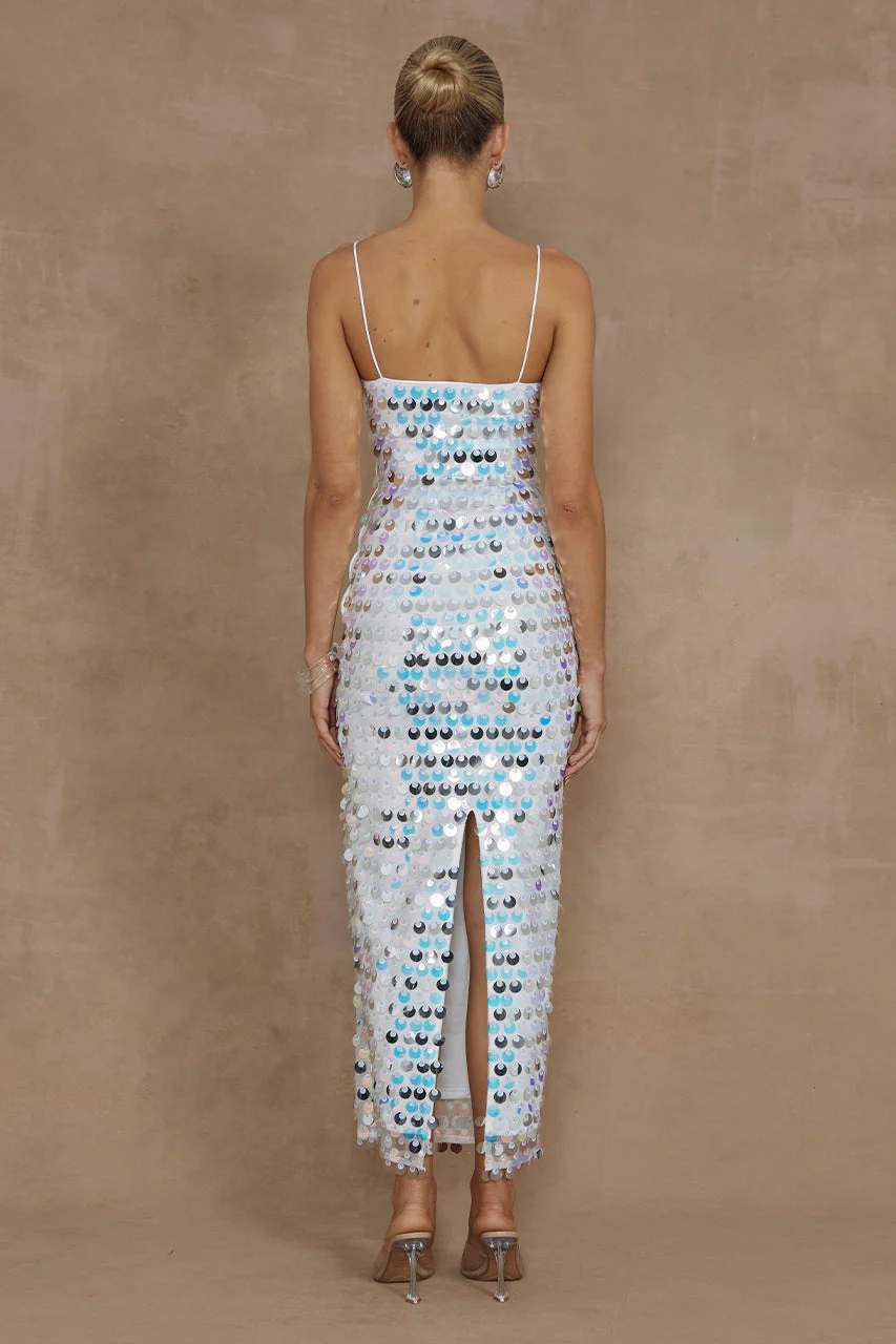 Lanza Midi Dress - White - Image 2