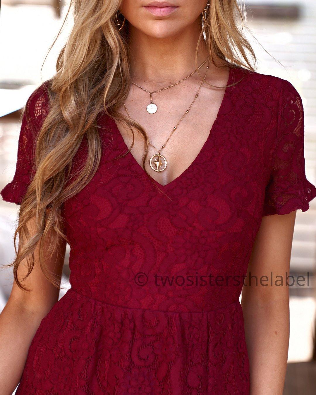 Laura Dress - Red - Image 6