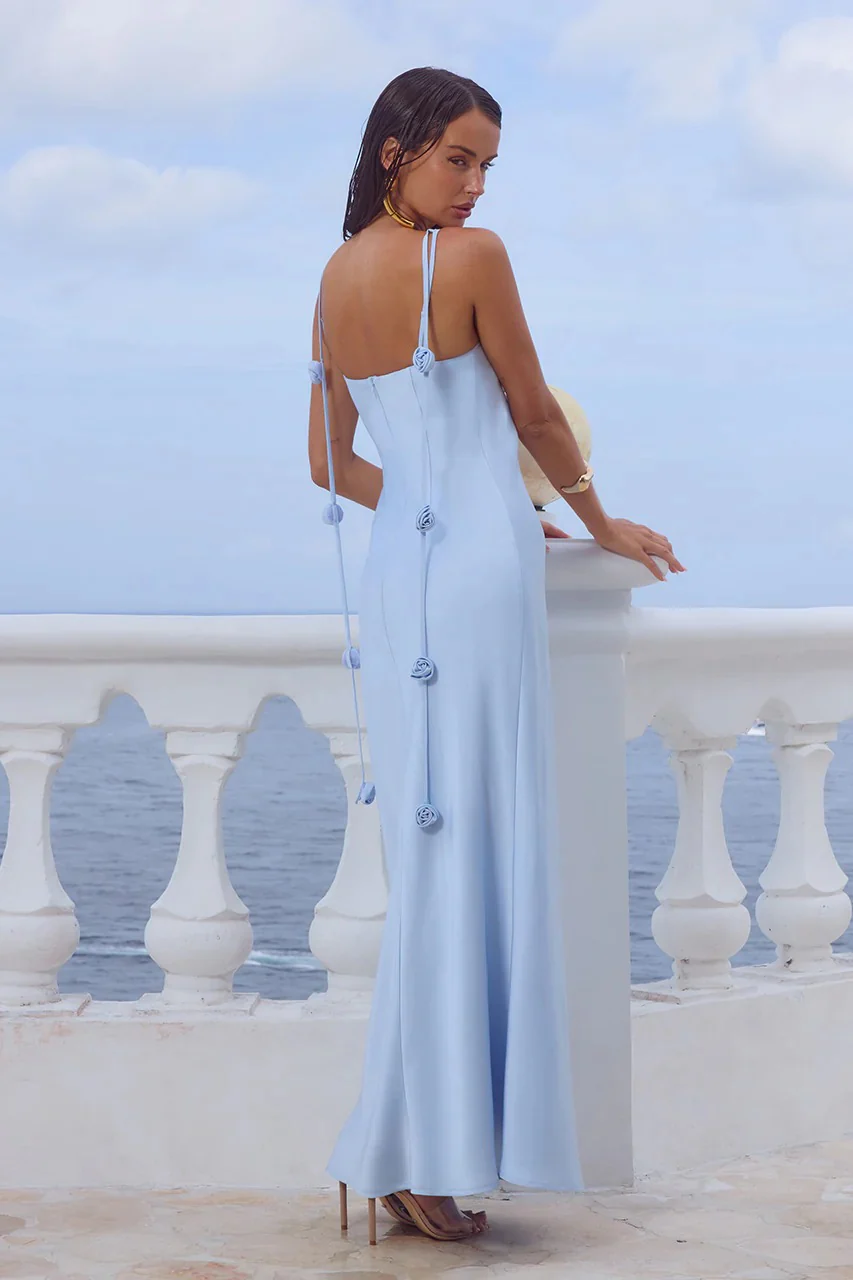 Lavena Maxi Dress - Sky Blue - Image 2