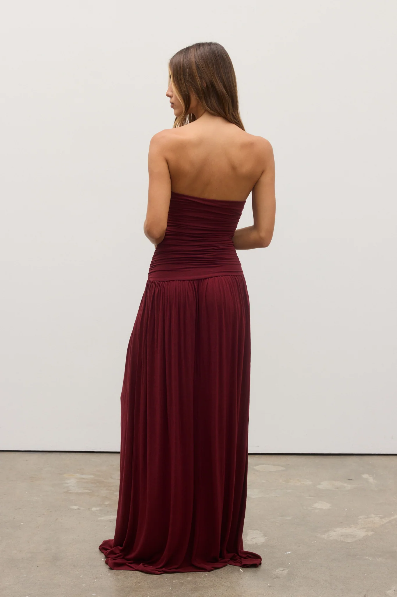 Leah Maxi Dress - Wine - Image 6