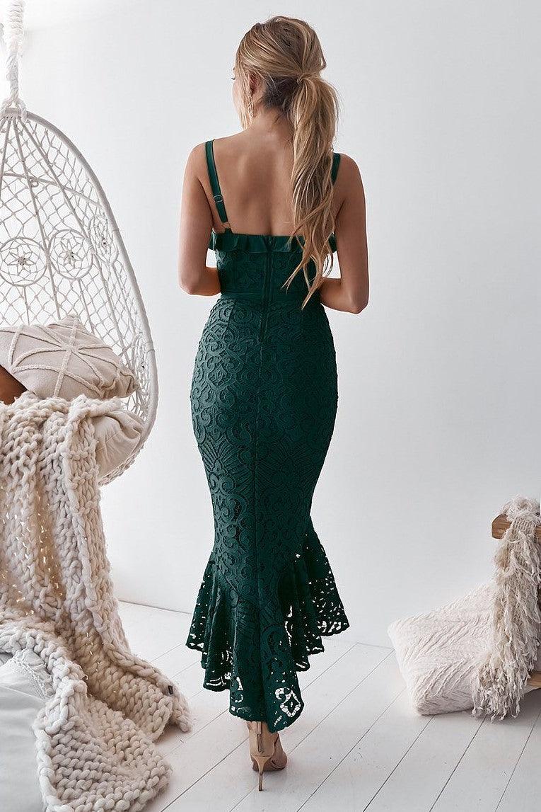 Leanne Dress - Emerald Green - Image 2