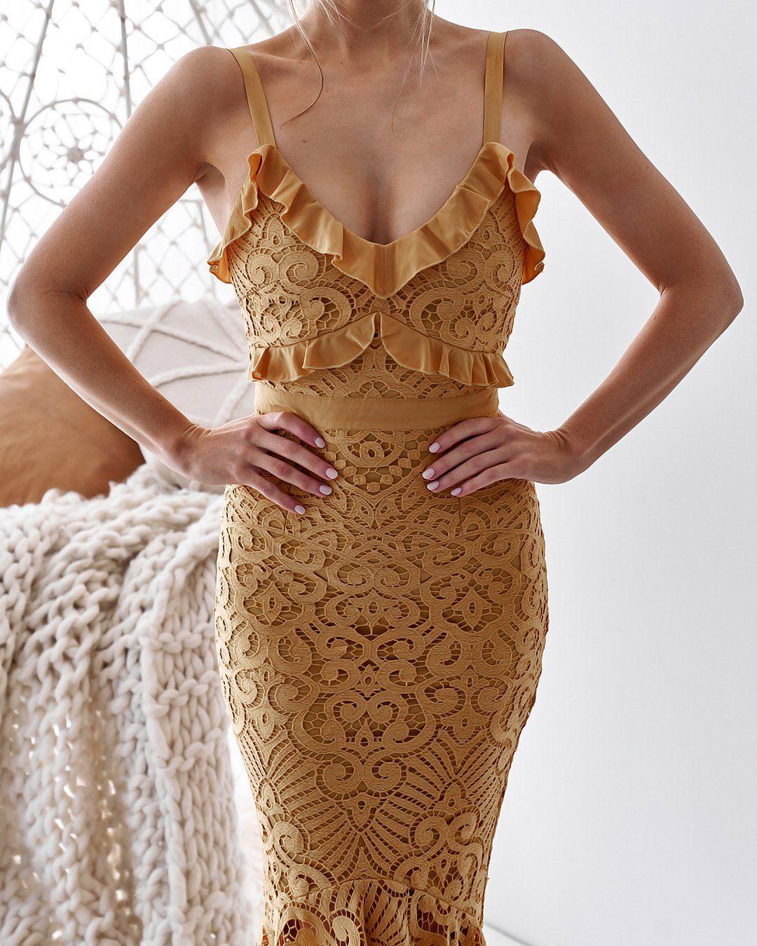 Leanne Dress - Mustard - Image 5