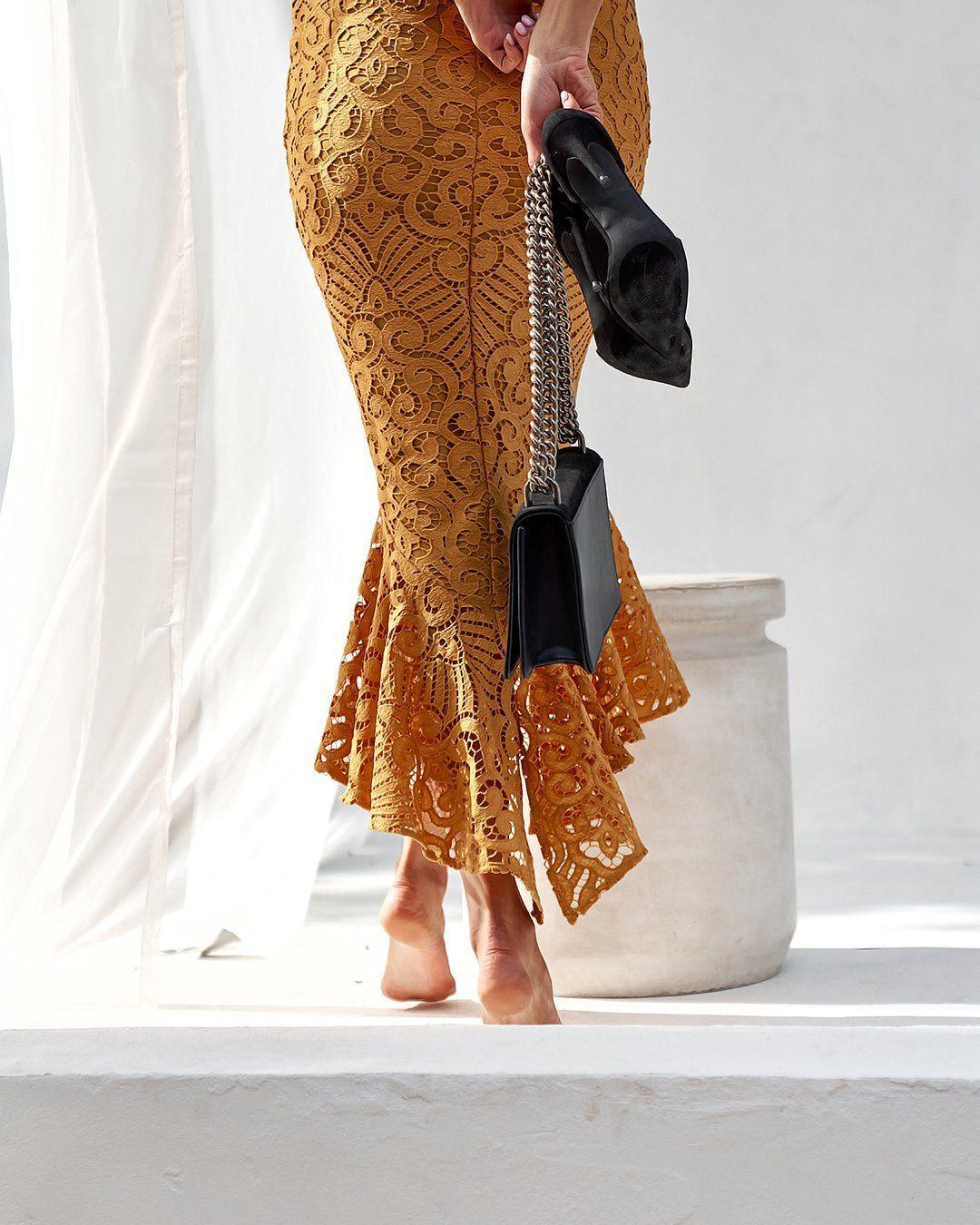 Leanne Dress - Mustard - Image 9