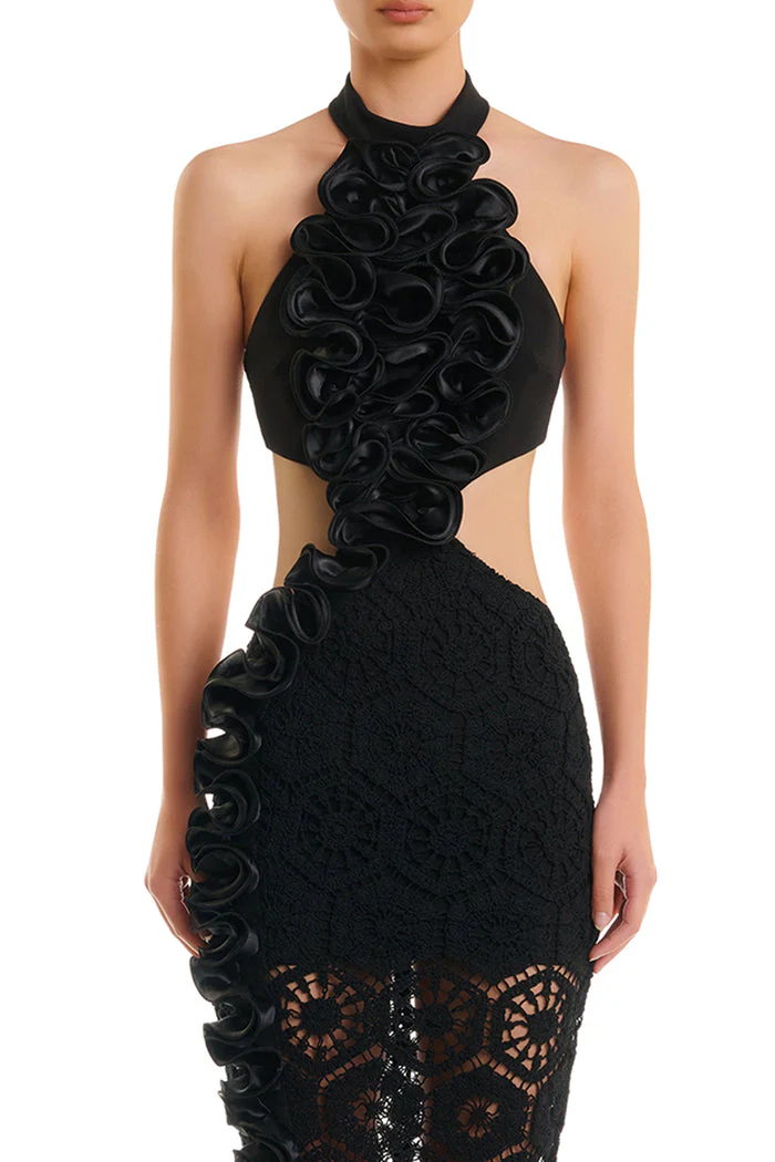 Leila Dress - Black - Image 7