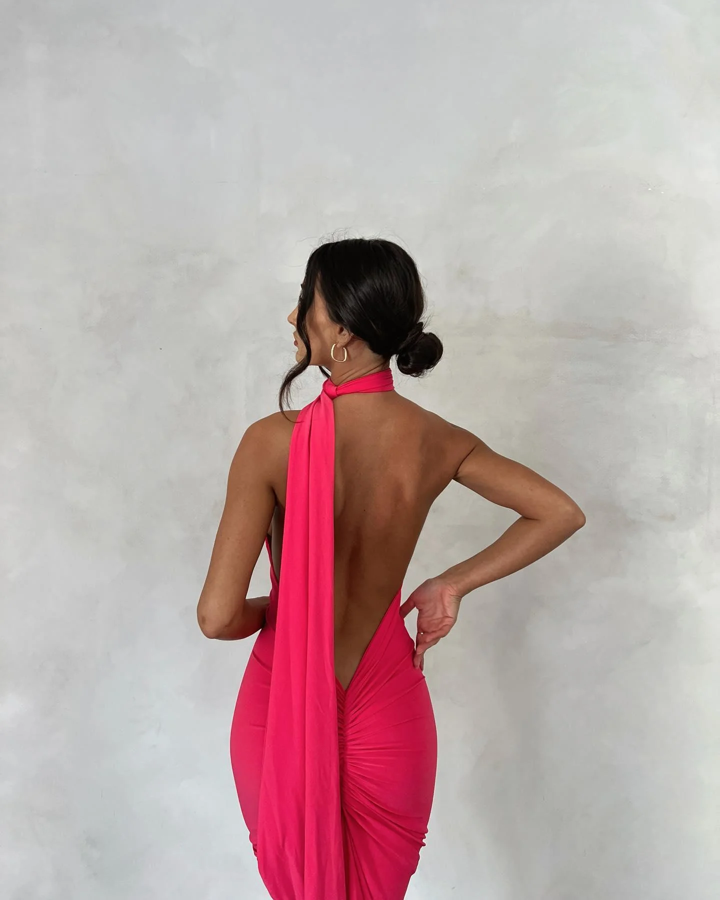 Leoni Dress - Fuchsia - Image 3