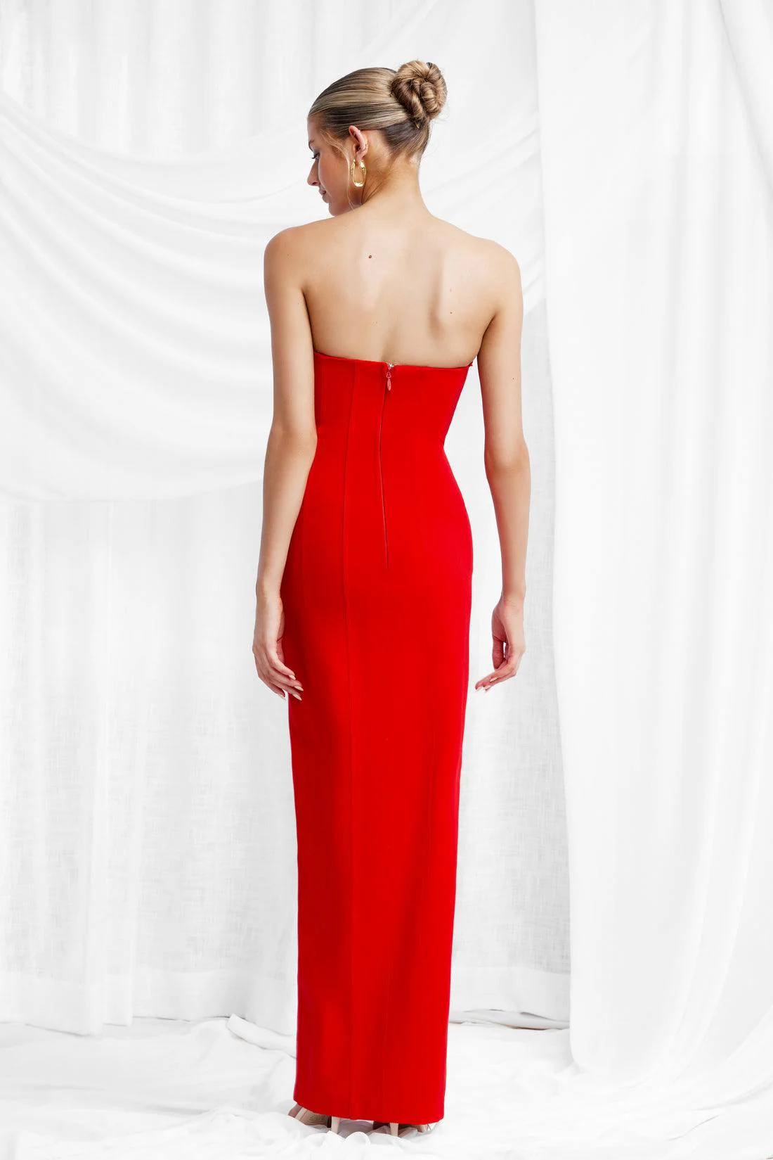 Leyla Dress - Red - Image 3