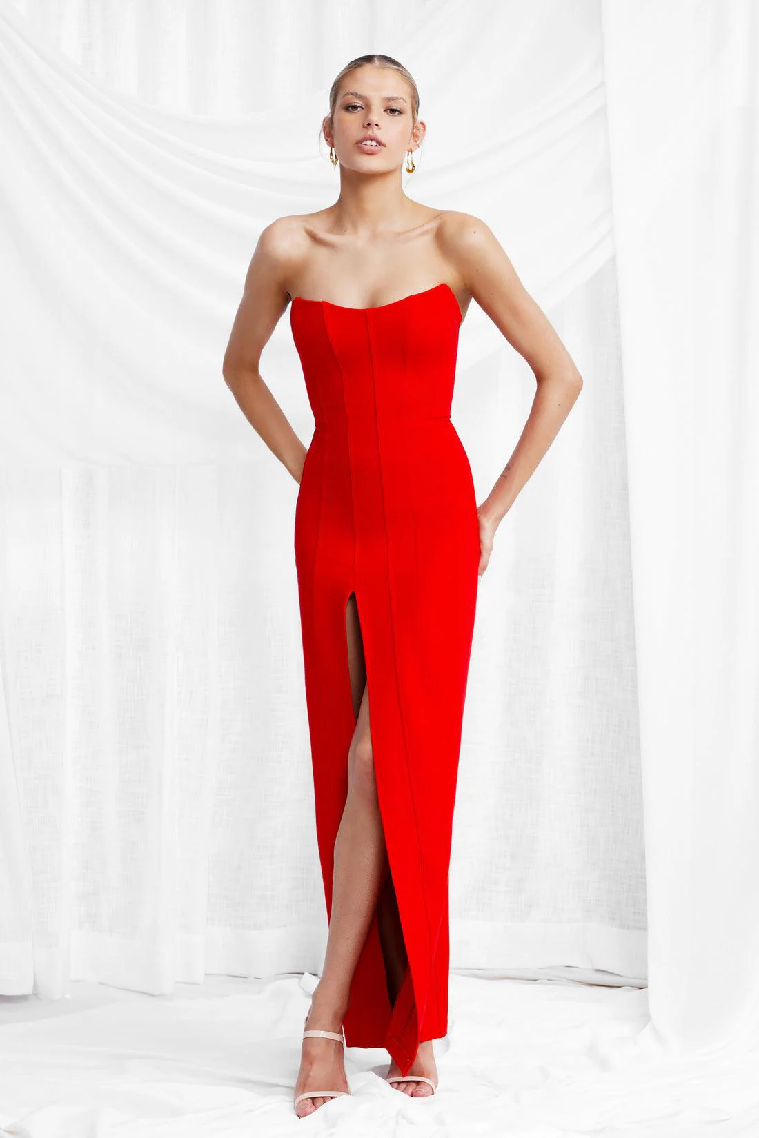 Leyla Dress - Red - Image 4