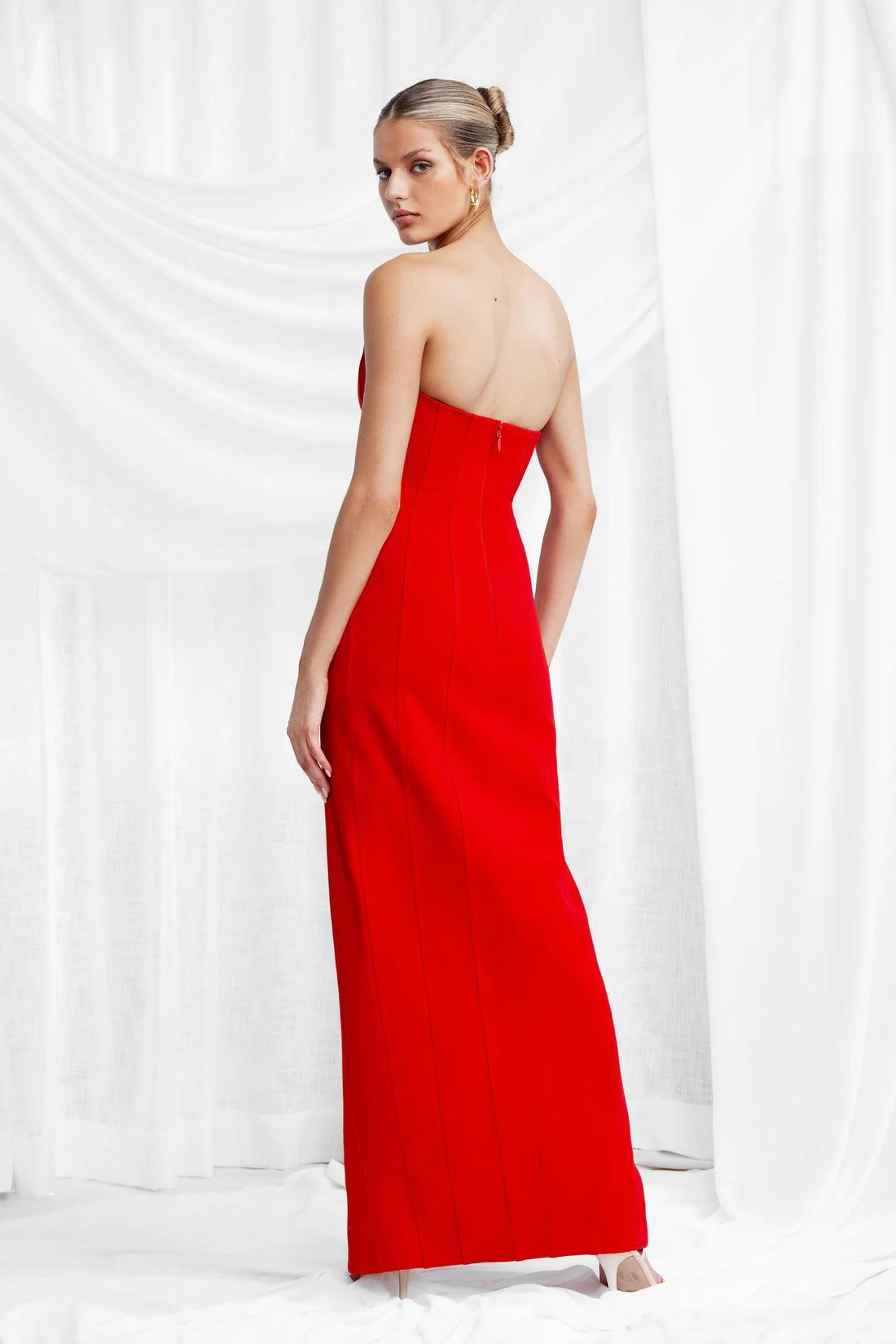 Leyla Dress - Red - Image 7