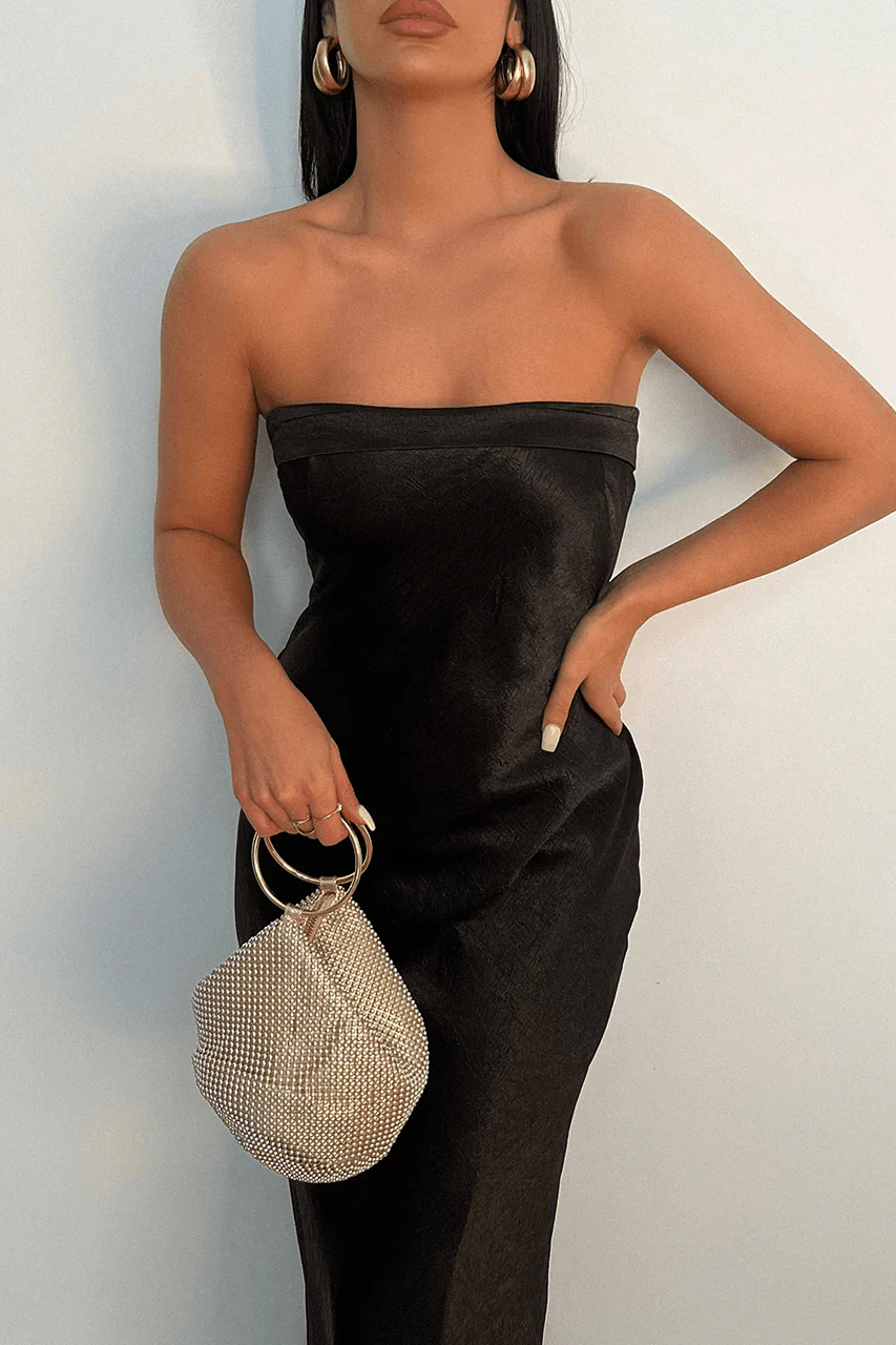 Leyla Slip Dress - Black - Image 2