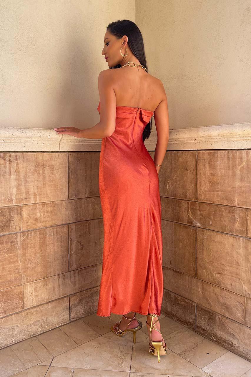 Leyla Slip Dress - Copper - Image 3
