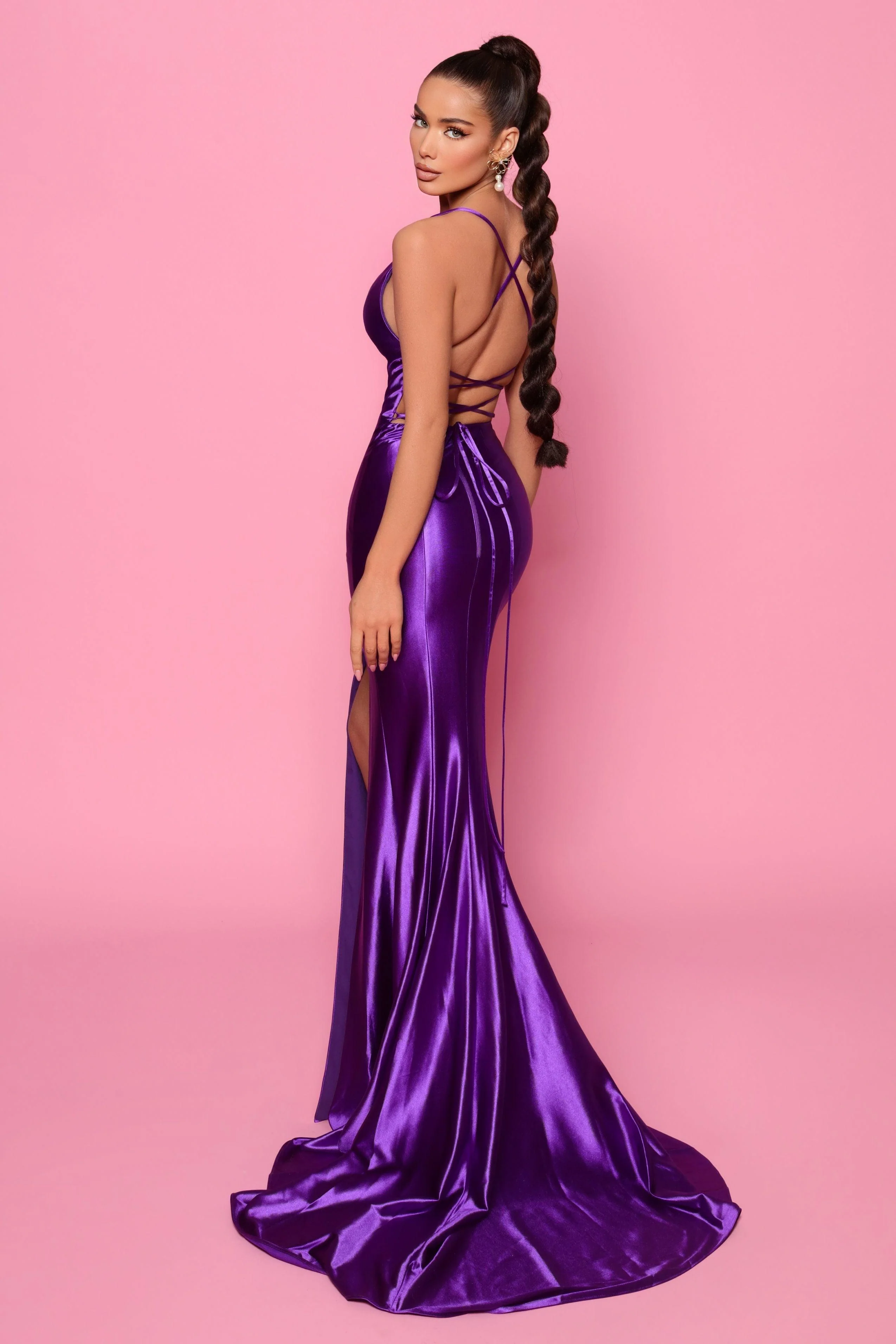 Lidya Dress - Purple - Image 2